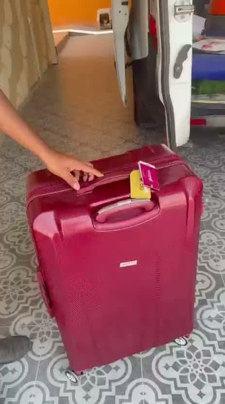 Unprotected luggage